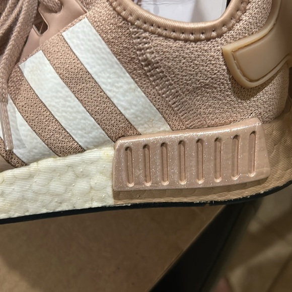 Adidas Pink Sneakers with White Stripes and Adidas drawstring dust bag - Picture 6 of 8